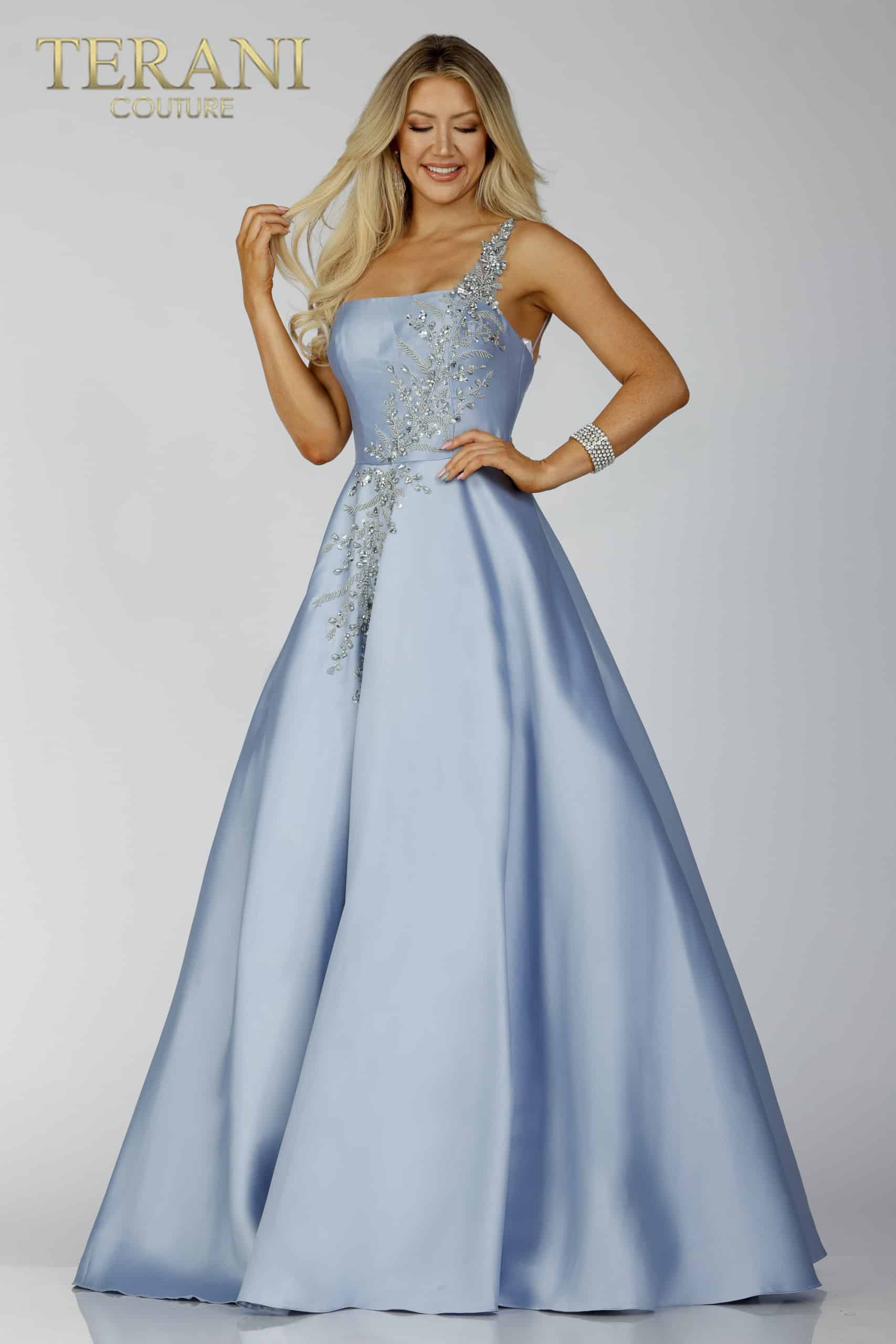 Mikado One shoulder Prom Dress - 231P0175