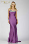 Spagheti Strap Mermaid Prom Gown in Spandex Satin - 231P0186