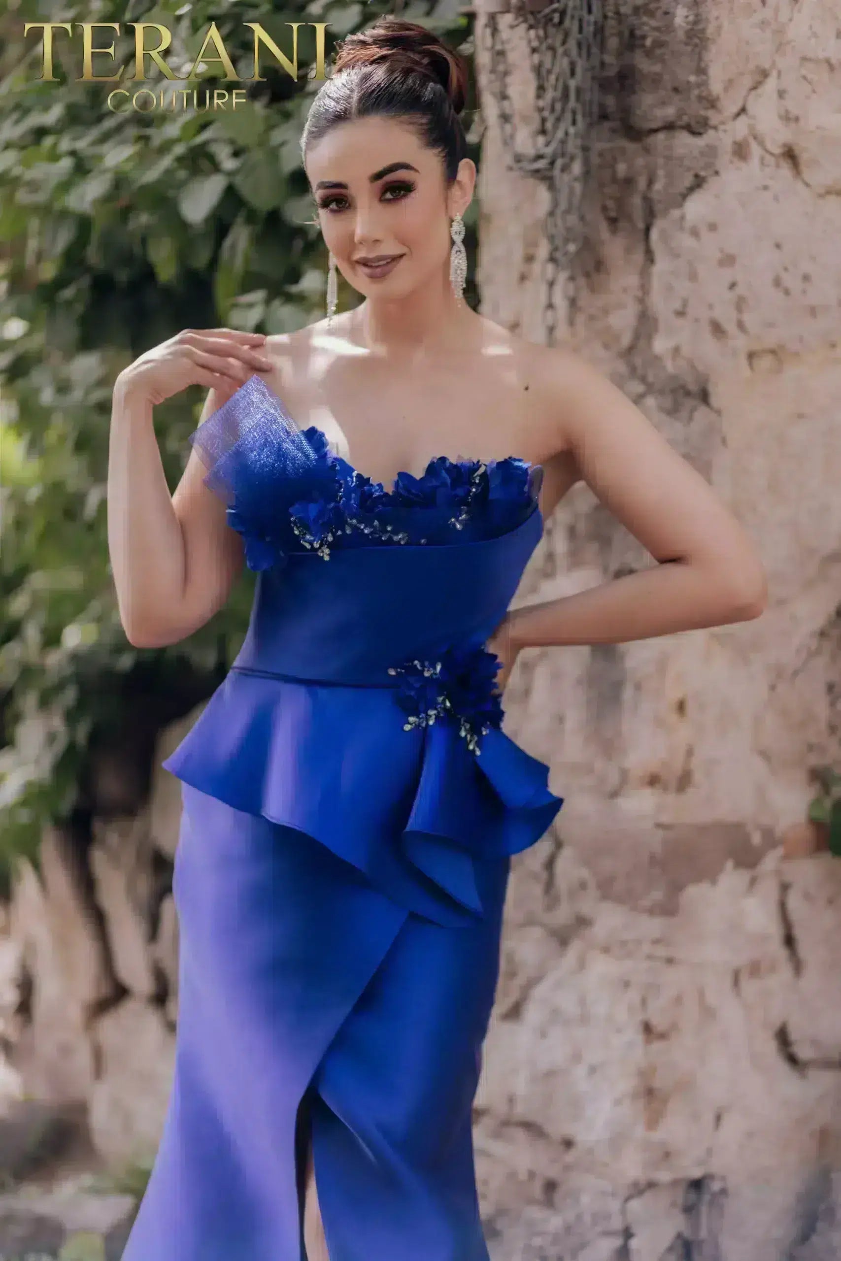 Sleeveless Mermaid Draped Long Skirt Evning Dress - 232E1238