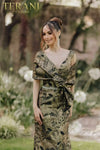 Mermaid V-neck Beaded Long Sleeveless Dress - 232M1521