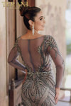 Mermaid Long Sleeves Feathered Plunging Neckline Dress - 232GL1404