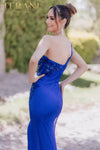 Asymmetrical Long Sleeveless Mid-Thigh Slit Dress - 232GL1470