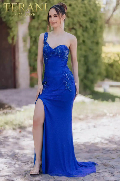 Asymmetrical Long Sleeveless Mid-Thigh Slit Dress - 232GL1470