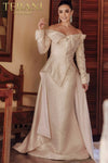 Structured Bodice A-line Long Sleeves Overskirt Dress - 232M1535