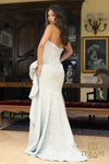 Powder Blue Straight Column Dress