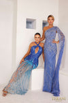 241GL2679 Halter Neck Tulle Bodycon Evening Dress
