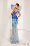 241GL2679 Halter Neck Tulle Bodycon Evening Dress