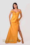 241P2017 Trumpet Off-Shoulder Mikado Column Evening Dress