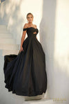 241P2075 Off-Shoulder Fully Sparkling Ballgown Prom Dress