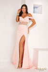 241P2078 V-Neck Bodycon Sleeveless Prom Dress