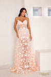 241P2086  A-Line Strapless Tulle Long Prom Dress