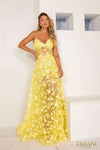241P2086  A-Line Strapless Tulle Long Prom Dress