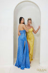 241P2136 Strapless Bodycon Sequins Long Prom Dress
