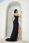 241P2137 Asymmetrical Bodycon Sleeveless Sequins Long Prom Dress
