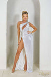 241P2137 Asymmetrical Bodycon Sleeveless Sequins Long Prom Dress