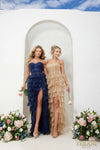 241P2179 Sweetheart Neckline Sequin Tulle Long Prom Dress