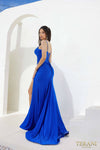 241P2291 Sleeveless Spaghetti Trumpet Royal Long Prom Dress