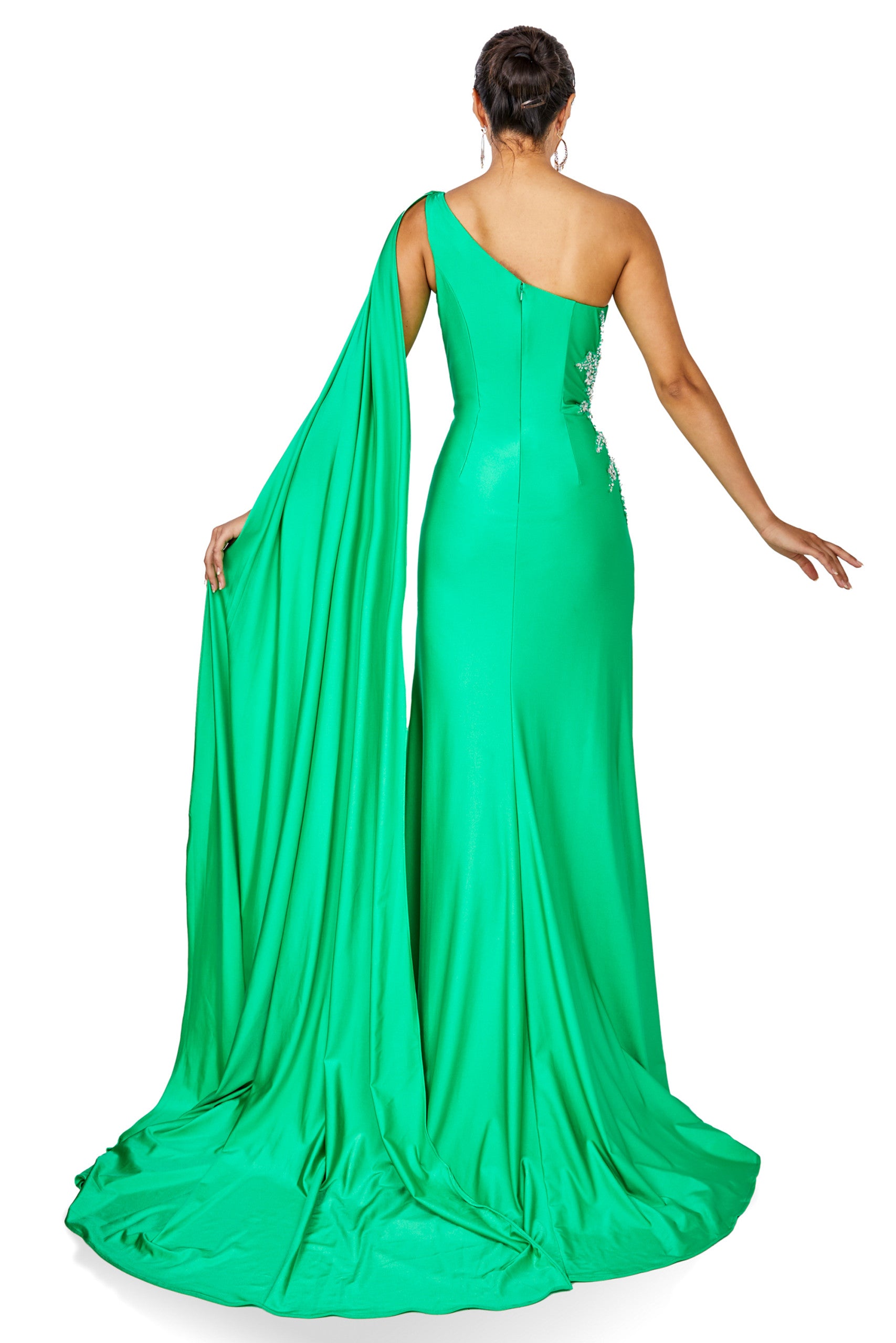 241P2295 Asymmetrical Bodycon Sleeveless Ocean Blue Long Prom Dress 241P2295 Asymmetrical Bodycon Sleeveless Ocean Blue Long Prom Dress