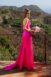 241P2008 Strapless Column Body Long Prom Dress