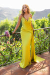 241P2008 Strapless Column Body Long Prom Dress