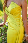 241P2008 Strapless Column Body Long Prom Dress