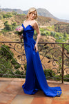 241P2008 Strapless Column Body Long Prom Dress