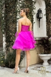 Strapless Fuchsia Ballgown Dress
