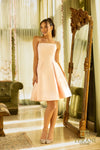 242C3053 Matte Satin Sleeveless Ballgown cocktail Dress