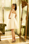 Back View of Sleeveless Ivory Ballgown