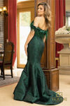 Scoop Off-Shoulder Pine Dress