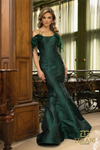 Trumpet Off-Shoulder Pine Dress