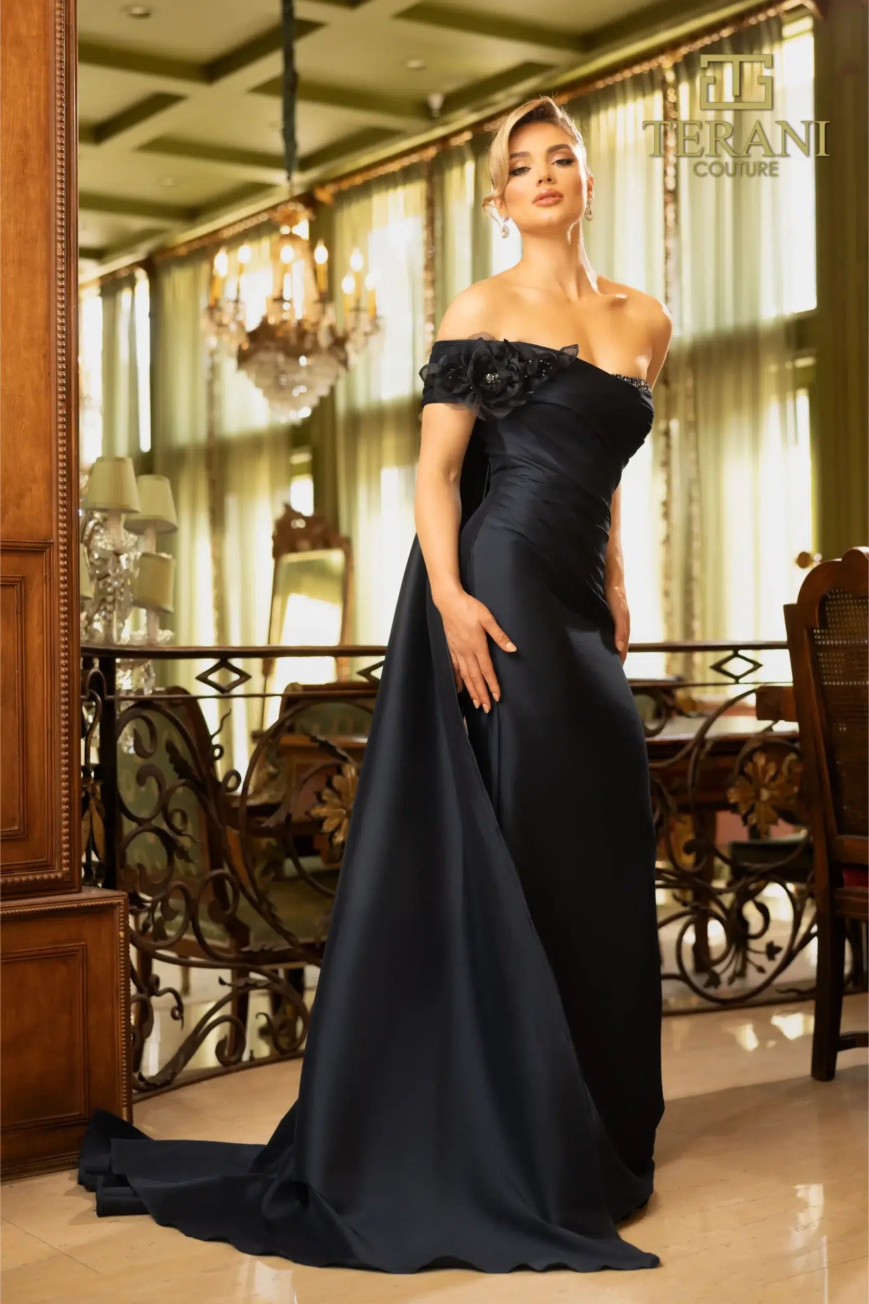 long black and gold sequin dress New Year Gala Dress Glittering Evening Gown Formal Dresses Black & Gold Sequin Dress Evening Dress Black / L main image 0