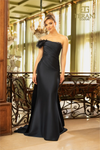 Asymmetric One Shoulder Navy Dress