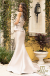 Jacquard Column Champagne Dress