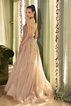 Sweetheart Off-Shoulder Taupe Ballgown