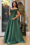 Emerald Off-Shoulder Ballgown