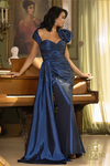 Sweetheart Off-Shoulder Saphire Dress