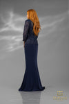 242M3414  Long Sleeves Column Dress