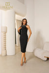 251C4170 Bodycon Round Neck Short Cocktail Dress