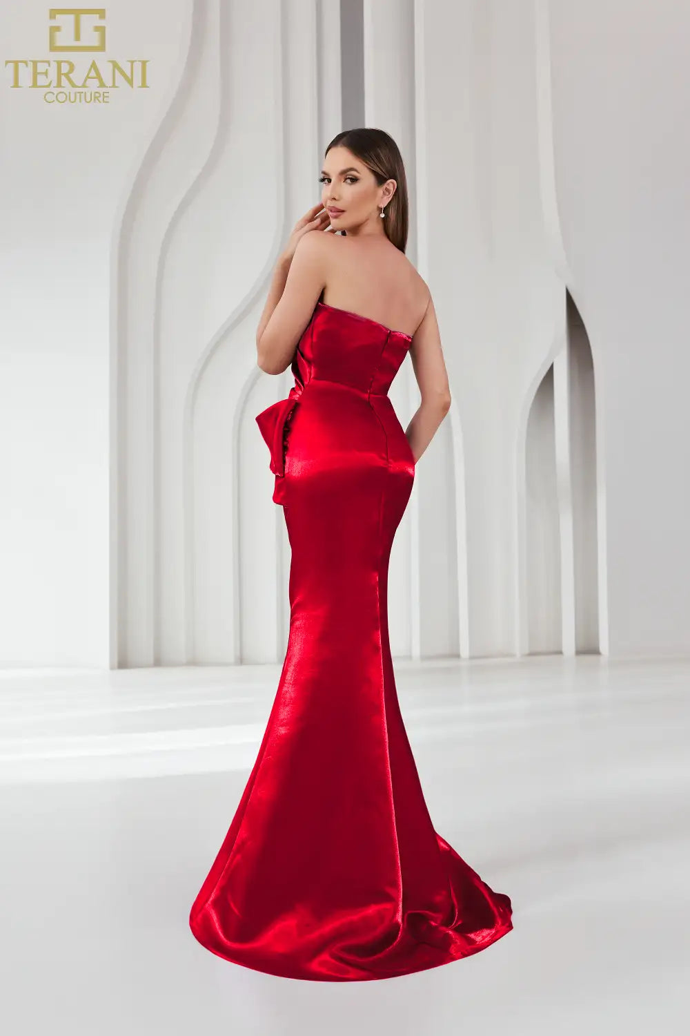 251E4231 Long Sheath Sleeveless Shimmer Dress