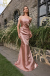 251E4231 Long Sheath Sleeveless Shimmer Dress