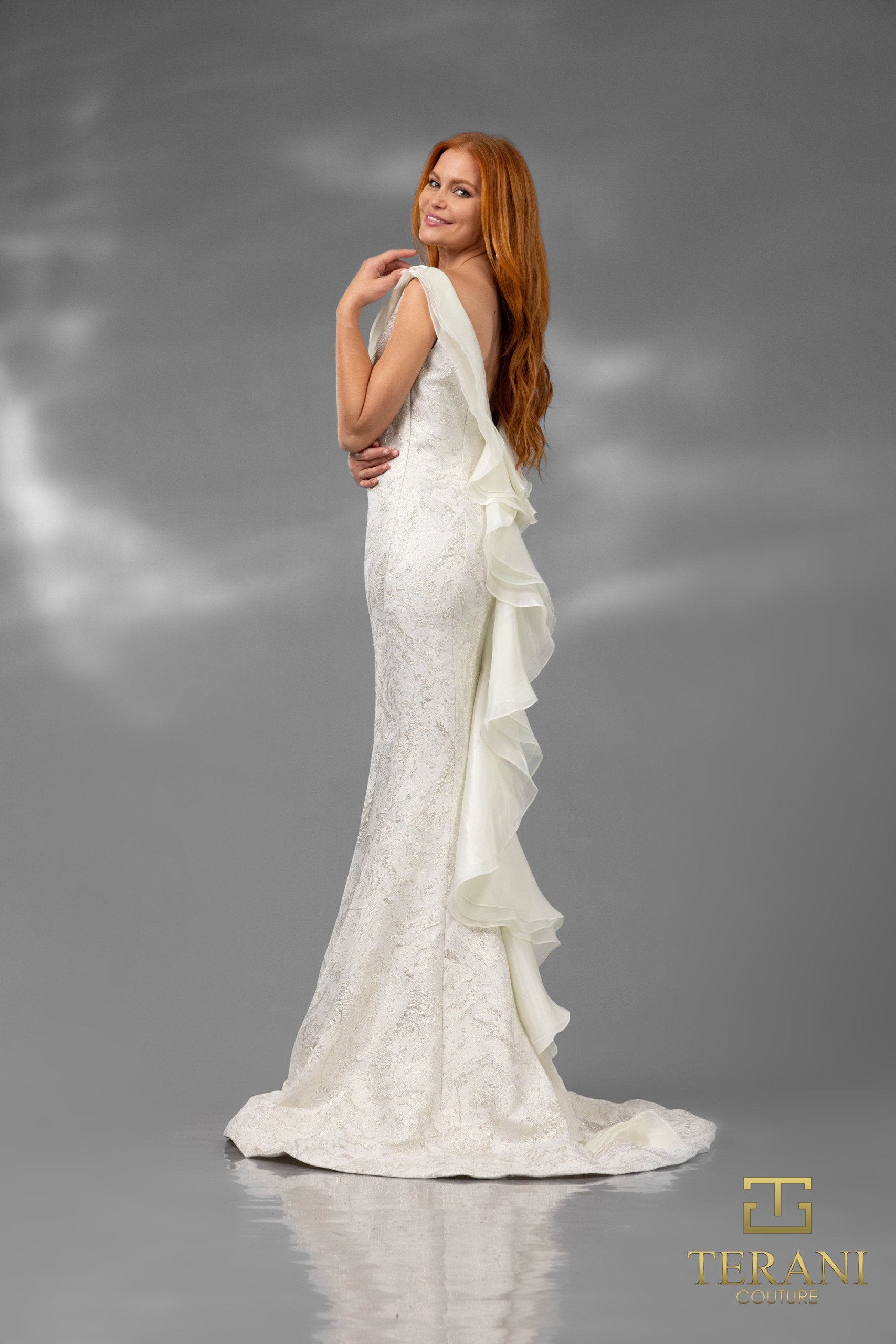 251E4256 Sleeveless Cowl Neck A-line Evening Dress 251E4256 Sleeveless Cowl Neck A-line Evening Dress