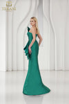 251E4265 Asymmetrical Sleeveless Trumpet Evening Dress