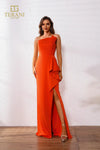 251E4266 A-Line Sleeveless Front Slit Evening Dress