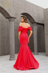 251E4271 Off The Shoulder Trumpet Evening Dress