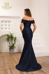 251E4565 Off-The-Shoulder Trumpet Sleeveless Mikado Evening Dress