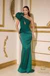 251E4578 Assyemtric Sleeveless Sheath Evening Dress