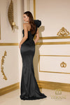 251E4578 Assyemtric Sleeveless Sheath Evening Dress