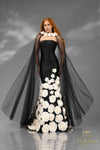 251GL4184 Sleeveless Stretch Mikado Trumpet Pageant Dress