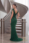 251GL4345 Sweetheart Sleeveless Silver Nude Sheath Dress